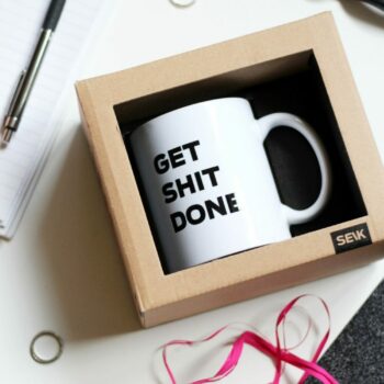 Tazza di design - get shit done