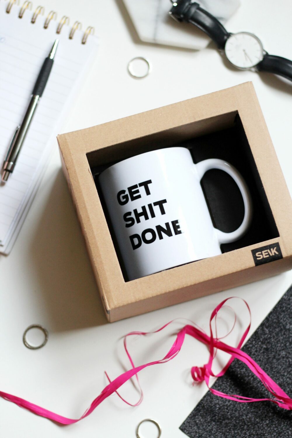 Tazza di design - get shit done