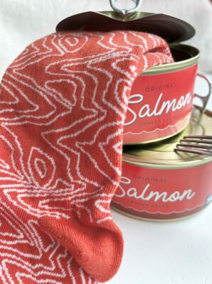 Calzini di pesce in scatola - Salmone (taglia donna 35-40)