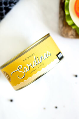 Calzini di pesce in scatola - Sardine (taglia donna 35-40)