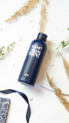 Borraccia/Thermos -Gym? I heard gin! (navy) 500 ml
