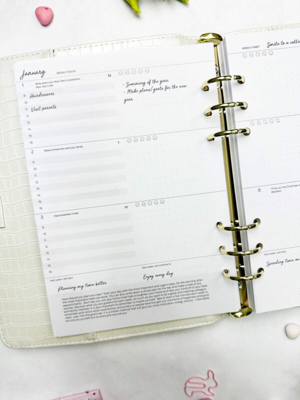 Calendario felice planner 2025 pagine di inserti - immagine 4