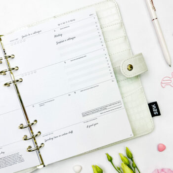 Calendario felice planner 2025 pagine di inserti
