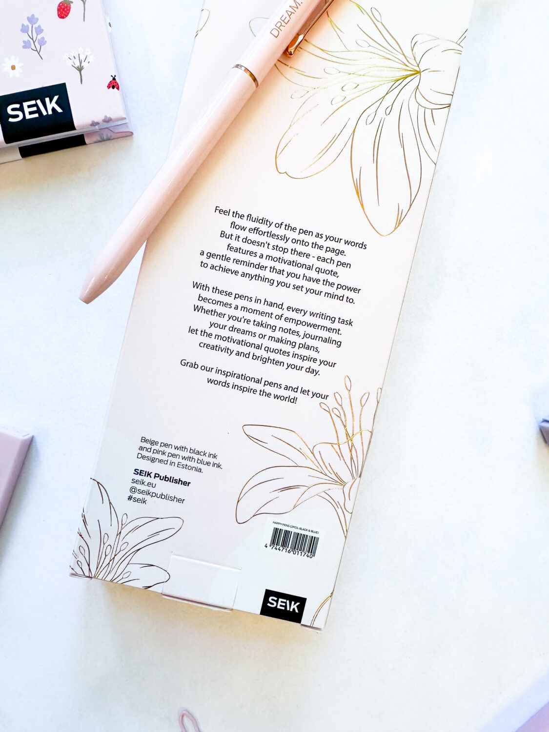 Happy Pens - La mia penna fortunata (nera) & Dream. Plan. Do. (Blu) - 2 pz - immagine 5