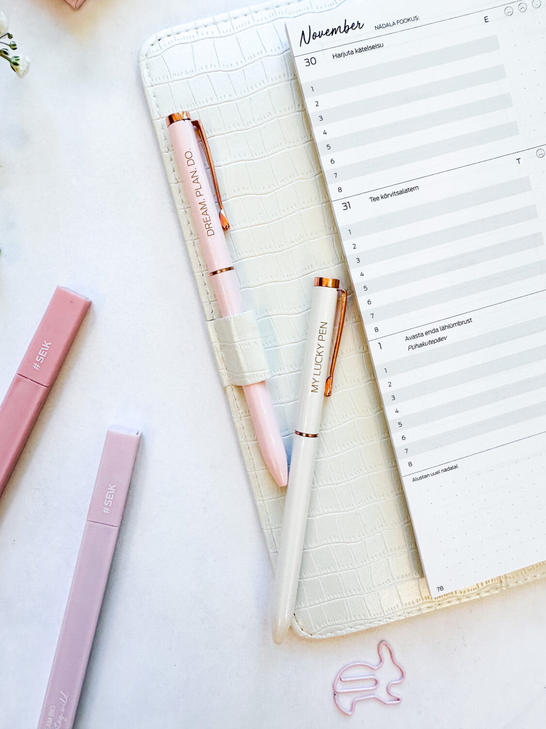 Happy Pens - La mia penna fortunata (nera) & Dream. Plan. Do. (Blu) - 2 pz - immagine 7