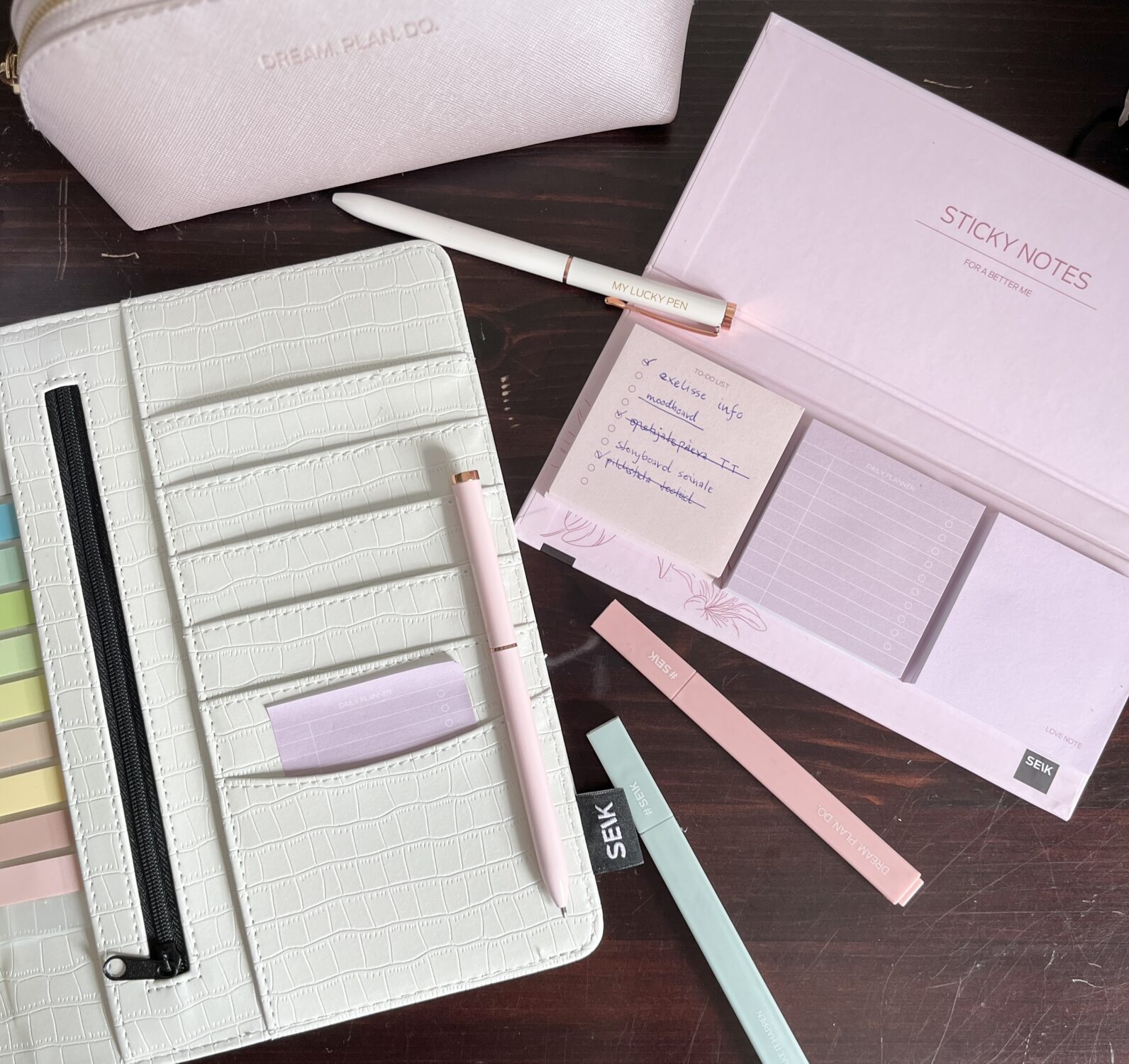 Happy Pens - La mia penna fortunata (nera) & Dream. Plan. Do. (Blu) - 2 pz - immagine 3