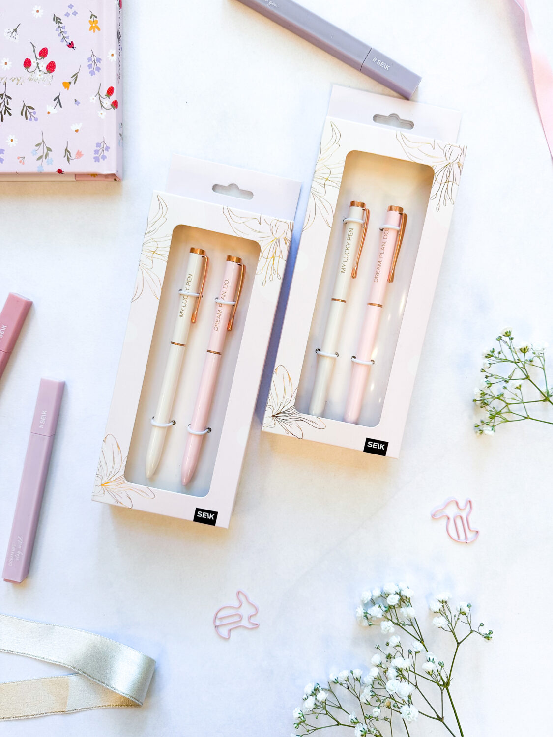 Happy Pens - La mia penna fortunata (nera) & Dream. Plan. Do. (Blu) - 2 pz - immagine 11