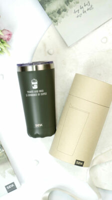 Thermos / tazza da caffè - il buon umore di oggi è sponsorizzato dal caffè 350ml