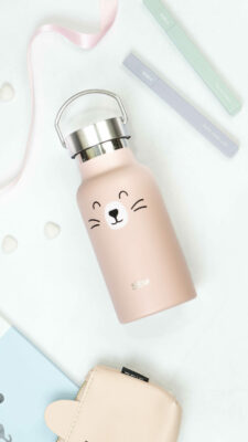 SEIK Borraccia d'acqua - Gatto Felice (350 ml)
