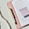 Penne a fiori Blossom Pens - Beige (nero) & Rosa (blu) - 2 pz - immagine 5