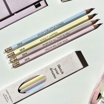 Matite con gomma Happy Pencils - 4 pz