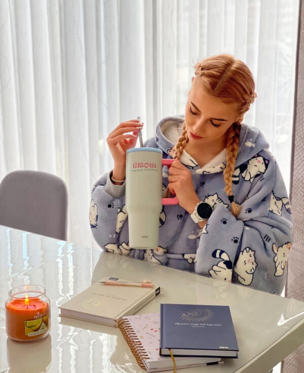 Tumbler bicchiere - Grow positive thoughts 1200 ml - immagine 6