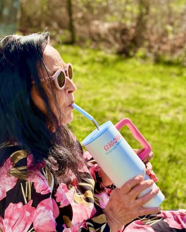 Tumbler bicchiere - Grow positive thoughts 1200 ml - immagine 7