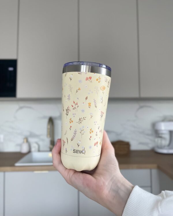 Tazza termica - Fiori 350 ml - immagine 6