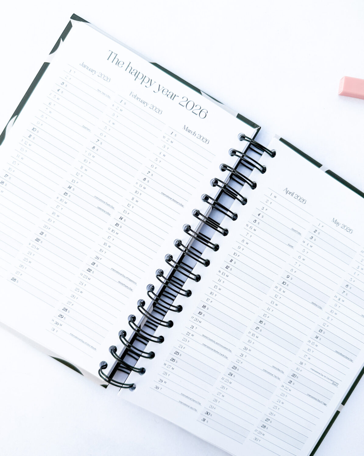 Happy Calendar planner spiral binding - your dreams 2026 - immagine 11