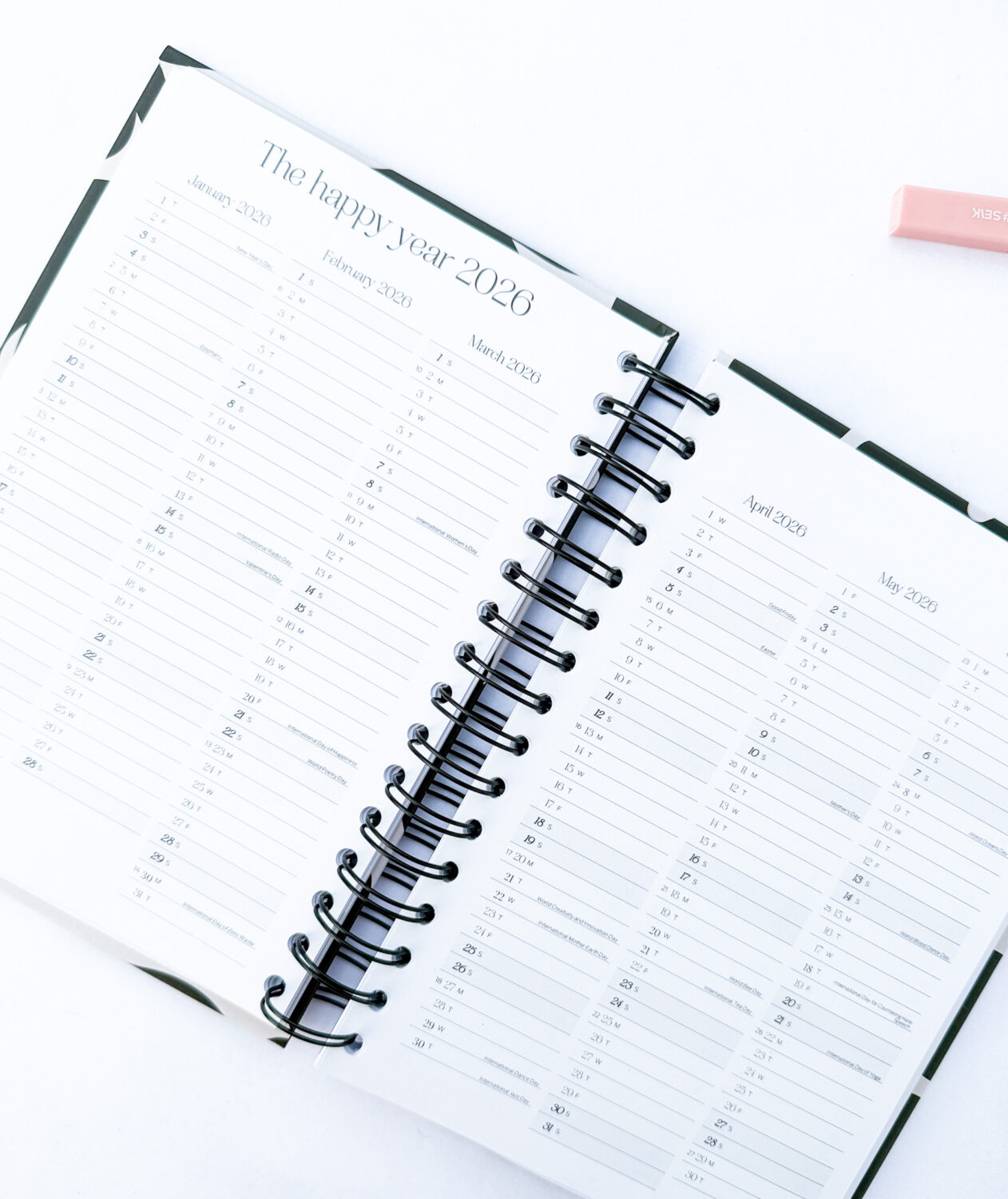 Happy Calendar planner spiral binding - your dreams 2026 - immagine 10