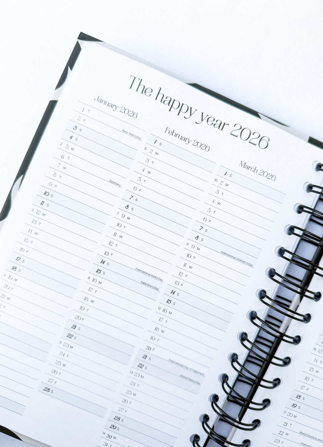 Happy Calendar planner spiral binding - your dreams 2026 - immagine 8