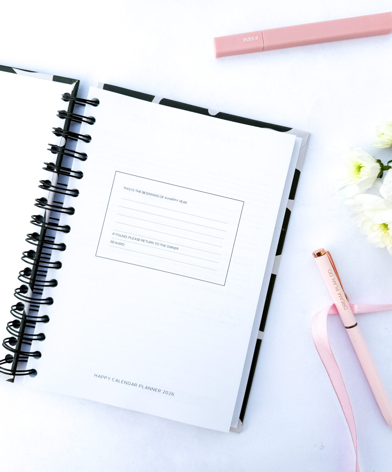 Happy Calendar planner spiral binding - your dreams 2026 - immagine 2