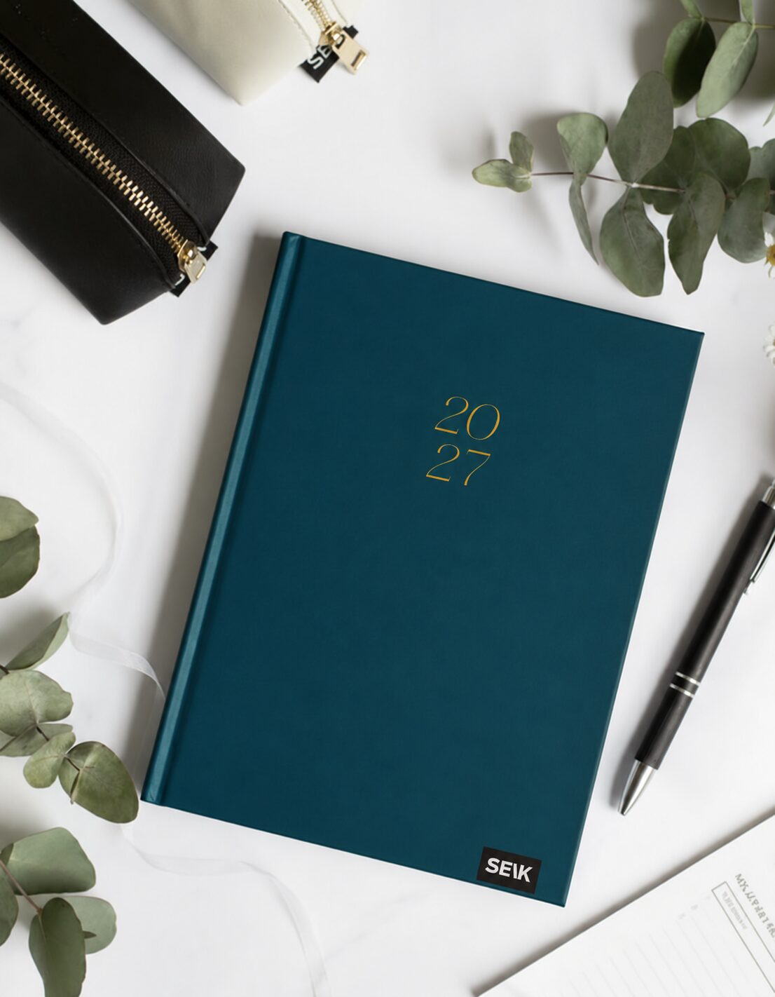 Happy Calendar planner 2026 (a5) - blu scuro